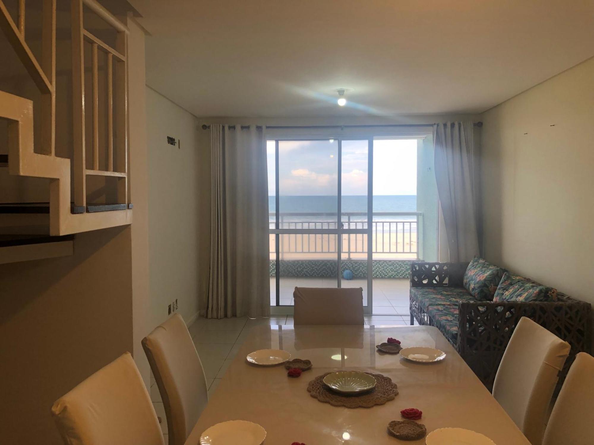 Apartamento Vista Total Do Mar Uma Cobertura A 400M Do Beach Park No Porto Das Dunas Aquiraz Condominio Terramaris Piscina Ampla Parque Infantil Sauna Estacionamento Privado Esterno foto