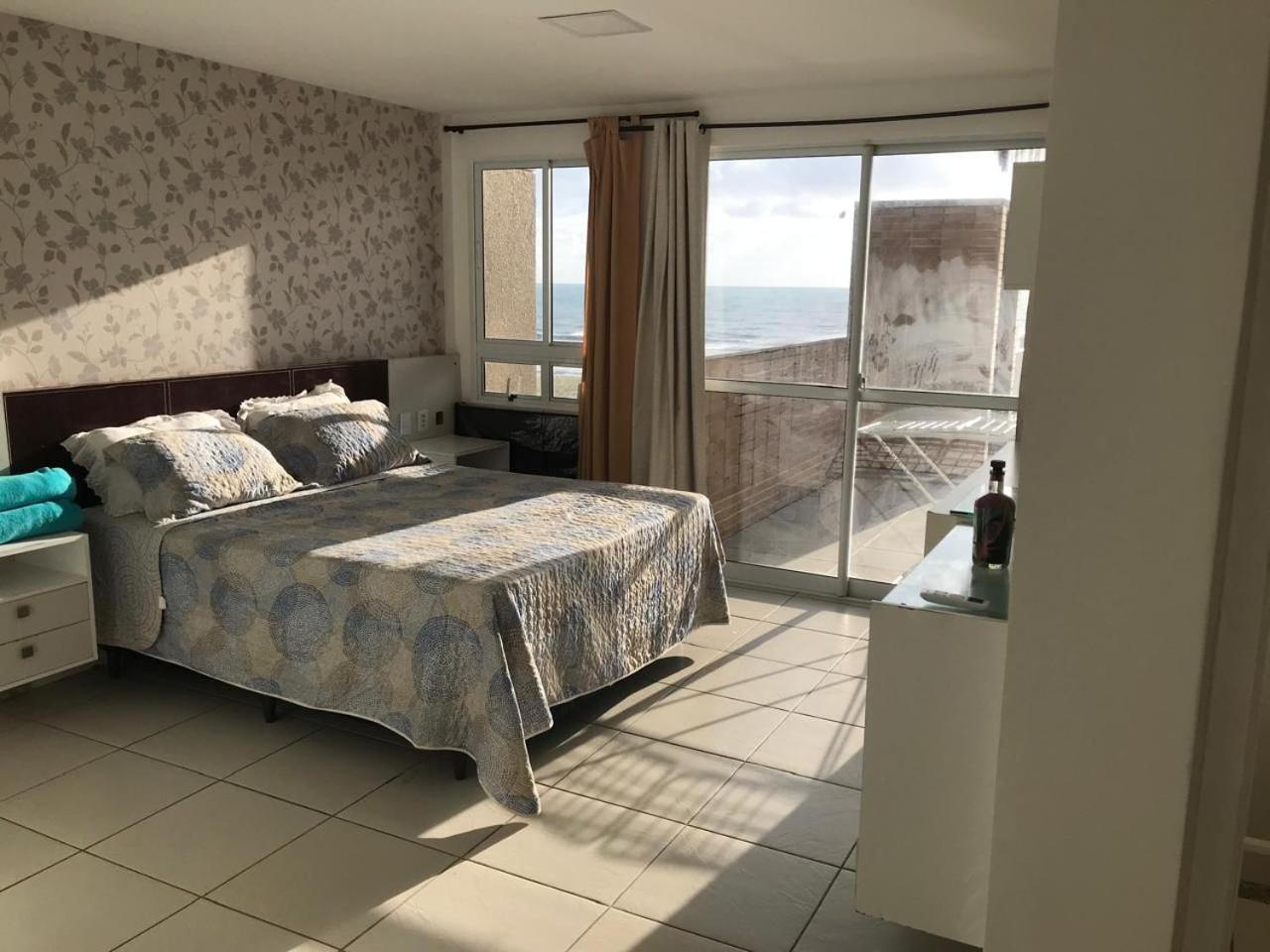 Apartamento Vista Total Do Mar Uma Cobertura A 400M Do Beach Park No Porto Das Dunas Aquiraz Condominio Terramaris Piscina Ampla Parque Infantil Sauna Estacionamento Privado Esterno foto